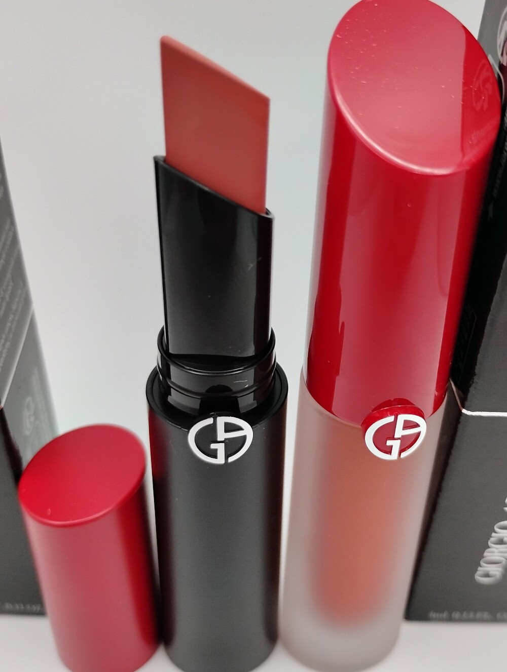 Giorgio Armani Lip Power Matte & Lip Maestro Satin Duo in Red - Picture 3 of 3